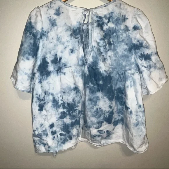 Large Denim Wash Baby Doll Tee Old Navy Women's - Picture 2 of 2